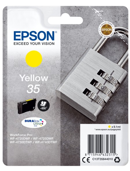 ÷ Tinta original epson t3584 amarillo c13t35844010 9.1ml