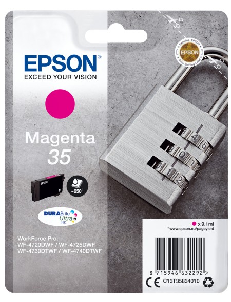 ÷ Tinta original epson t3583 magenta c13t35834010 9.1ml