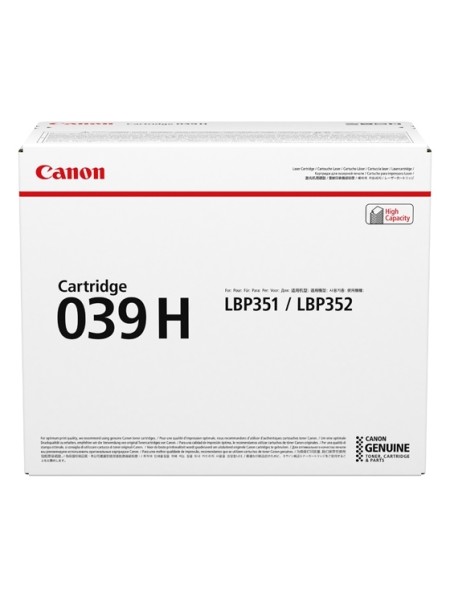 ÷ Tóner original canon 039h negro 0288c001 25.000 páginas