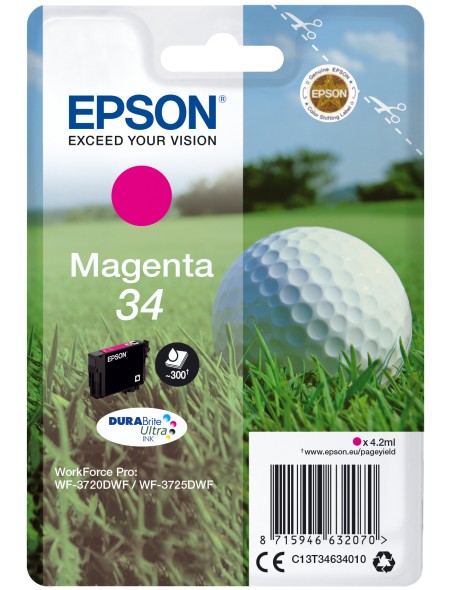 ÷ Tinta original epson t3463 magenta c13t34634010 4.2ml