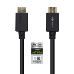 ÷ Aisens - cable hdmi v2.1 ultra alta velocidad / hec certificado 8k@60hz 48gbps, a/m-a/m, negro, 2.0m