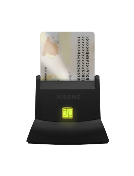 ÷ Aisens - lector de tarjeta inteligente dni, negro