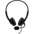 Auriculares Diadema Energy Sistem Office 2+ / Micro integrado flexible / Jack 3.5mm / Negro / 452026