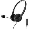 Auriculares Diadema Energy Sistem Office 2+ / Micro integrado flexible / Jack 3.5mm / Negro / 452026