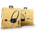 Auriculares Diadema Energy Sistem Office 2+ / Micro integrado flexible / Jack 3.5mm / Negro / 452026