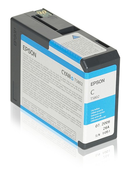 ÷ Tinta original epson t580200 cian c13t580200 80ml