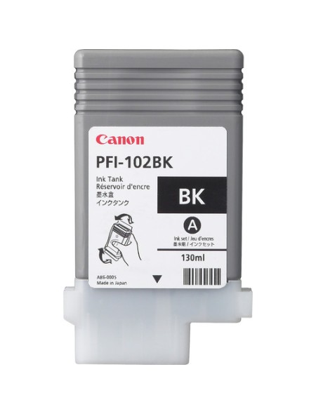 ÷ Tinta original canon pfi-102bk negro 130ml