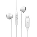Auriculares Energy Sistem EasyPods / Conector Type-C / Cable 1.2 / Microfono Integrado / Control de Volumen / Blanco / 459278
