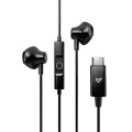 Auriculares Energy Sistem EasyPods / Conector Type-C / Cable 1.2 / Microfono Integrado / Control de Volumen / Negro / 459513