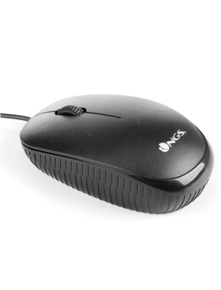 ÷ Mouse ngs flame black optico con cable