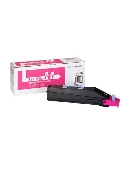 ÷ Tóner original kyocera tk-865m magenta 12.000 páginas