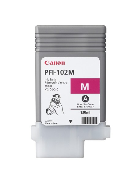 ÷ Tinta original canon pfi-102m magenta 130ml