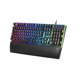 ÷ Teclado mars gaming mk320 h-mechanical red iluminacion rgb en teclas y contorno panel de aluminio re
