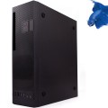 ÷ Caja microatx slim coolbox t360 black integra fuente tfx 80plus bronze posicion vertical y horizont