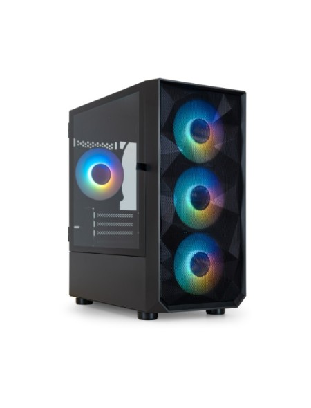 ÷ Caja microatx gaming tooq tqgcc901-b 