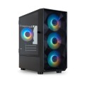 ÷ Caja microatx gaming tooq tqgcc901-b 