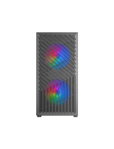 ÷ Caja microatx gaming mars gaming mcvortex cristal templado frontal mesh gpu 273mm 1x3.5 2x2.5 negro