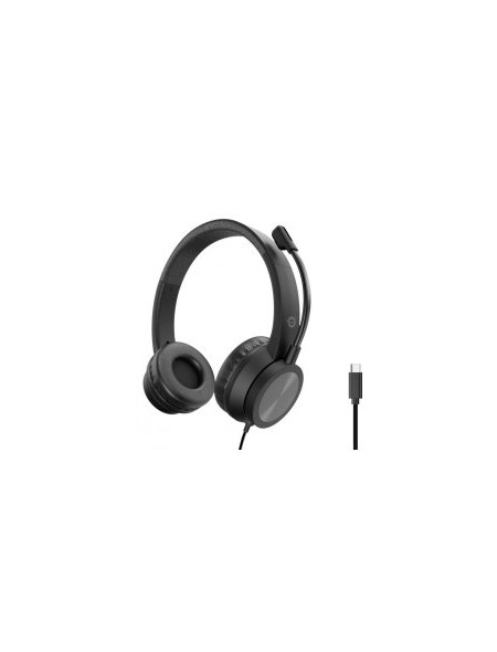 ÷ Headset conceptronic polona05b conexion usb-c microfono flexible control volumen reduccion de ruido