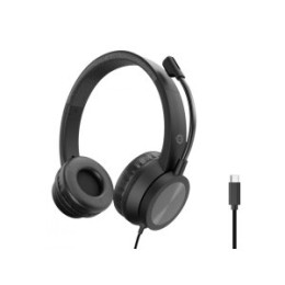 ÷ Headset conceptronic polona05b conexion usb-c microfono flexible control volumen reduccion de ruido