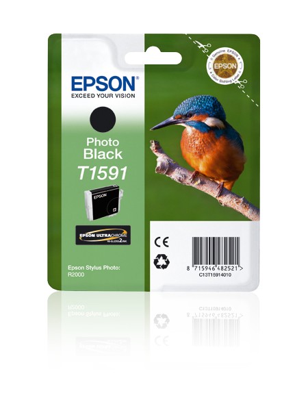 ÷ Tinta original epson t1591 negro foto c13t15914010 17ml