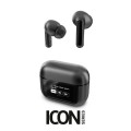 Auriculares Inalambricos Bluetooth Energy Sistem Display ANC / Cancelacion de ruido / IPX5 / Pantalla en estuche / Negro / 459179