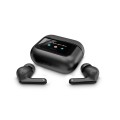 Auriculares Inalambricos Bluetooth Energy Sistem Display ANC / Cancelacion de ruido / IPX5 / Pantalla en estuche / Negro / 459179