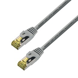 ÷ Aisens - cable de red latiguillo rj45 lszh cat.7 600 mhz s/ftp pimf awg26, gris, 3.0m