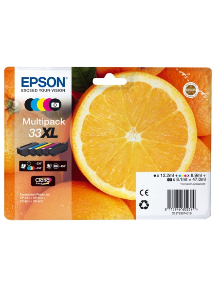 ÷ Tinta original epson t3357 xl multipack c13t33574021
