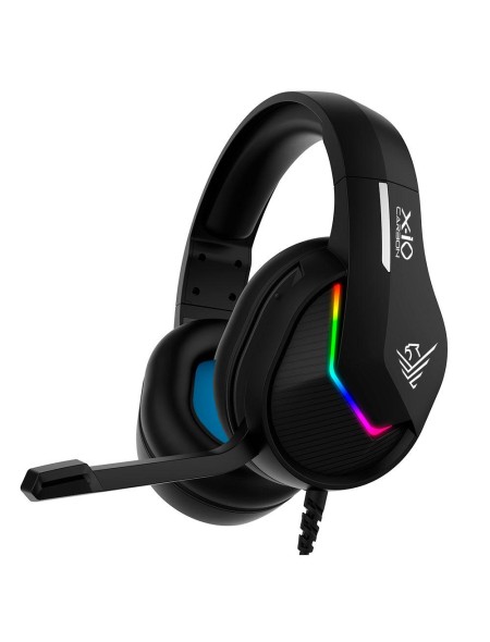 Auriculares Gaming Phoenix X-IO / Microfono rectractil / Iluminacion RGB / PS5 - XBOX X / Nintendo / Negro / PHX-IOCARBON