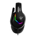 Auriculares Gaming Phoenix X-IO / Microfono rectractil / Iluminacion RGB / PS5 - XBOX X / Nintendo / Negro / PHX-IOCARBON