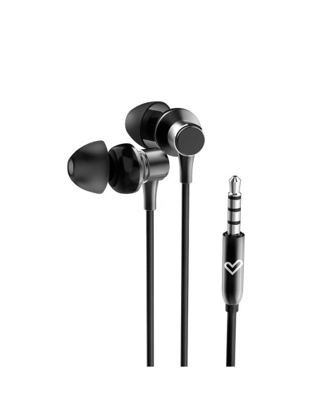 ÷ Auricular intrauditivo energy sistem metallized jack 3.5mm control remoto aluminio negro con mic
