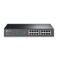 ÷ Switch semigestionable tp-link sg1016pe 16p (con 8p poe+) carcasa metalica giga 19