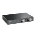 ÷ Switch semigestionable tp-link sg1016pe 16p (con 8p poe+) carcasa metalica giga 19