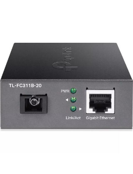 ÷ Convertidor de fibra tp-link fc311b-20 single-mode gigabit bidireccional de 1p rj45 10/100/1000 a 1p