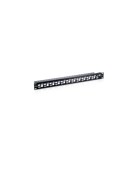 ÷ Patch panel vacio cat.6 a 24 puertos keystone apantallado