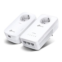 ÷ Homeplug wifi tp-link tl-wpa8631p kit 1300mb av500 ac1300 con 3 puertos giga passthrough kit compues