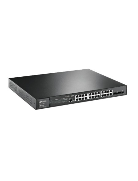 ÷ Switch semigestionable jetstream tp-link sg3428mp 28p gigabit de los cuales 24p poe+ (384w) y 4 ranu
