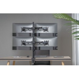 ÷ Soporte de mesa equip 650159 para 4 pantallas 17