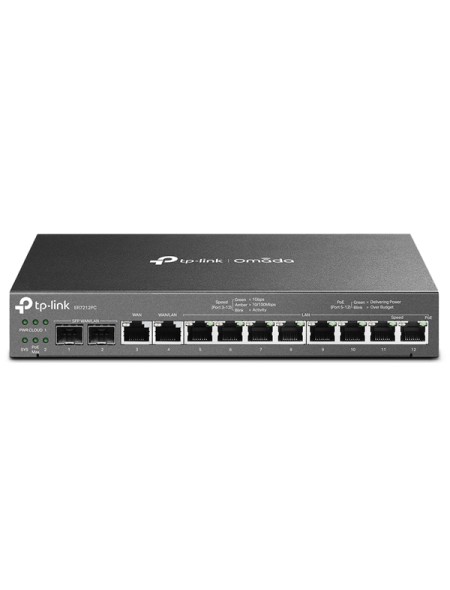 ÷ Router vpn con switch poe y controlador omada tp-link er7212pc 8p poe+ 110w 2p sfp gigabit