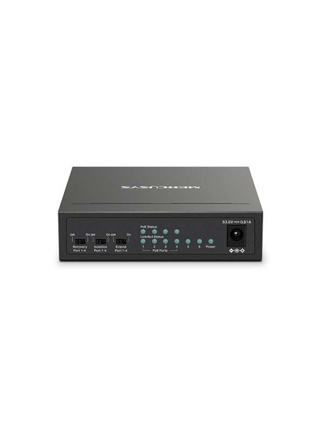 ÷ Switch poe+ no gestionable mercusys ms106lp 6p 10/100 con 4p poe+ 30w ethernet mini desktop