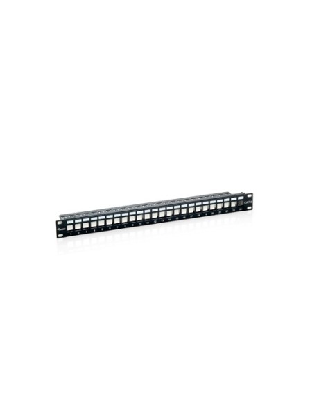 ÷ Patch panel vacio cat.6 24 puertos keystone 1u