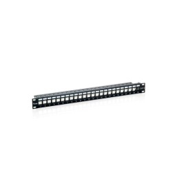 ÷ Patch panel vacio cat.6 24 puertos keystone 1u