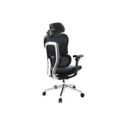 ÷ Silla de oficina ergonomica equip 651052 premium color negro azulado tapiceria malla 5 posiciones
