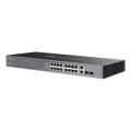 ÷ Switch semigestionable tp-link omada es220gmp 20p 16xlangb poe+ 2xlangb 2xsfp 250w total metal
