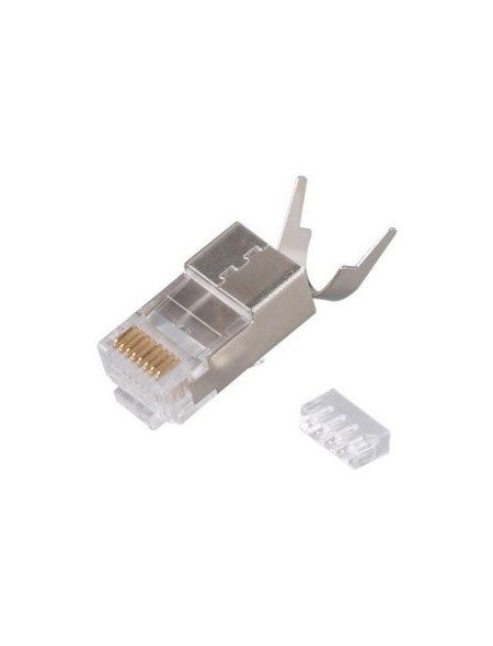 ÷ Kit 50 conectores rj45 equip categoria 8.1 apantallado 121148