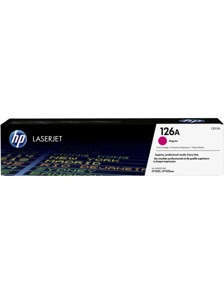 ÷ Tóner original hp ce313a magenta 126a 1.000 páginas