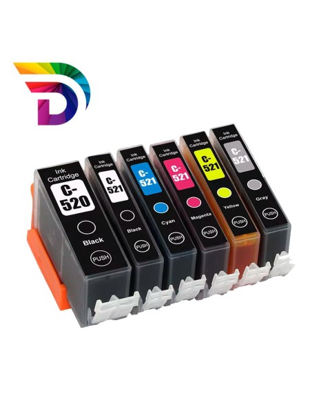 Tinta compatible Dayma para CANON CLI521 Gris 1370 pag.