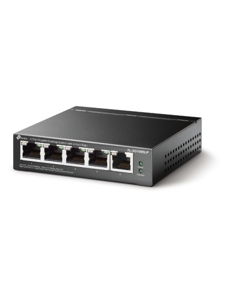 ÷ Switch no gestionable tp-link tl-sg1005lp 5p giga 4p poe+(40w) sobremesa carcasa metalica