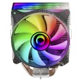 ÷ Ventilador con disipador de cpu mars gaming mcpu-vr black dise?o doble espejo infinito 4 headpipes t