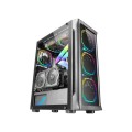 ÷ Caja e-atx torre gaming mars gaming mc-neo black premium 4 ventiladores argb frontal y lateral de cr